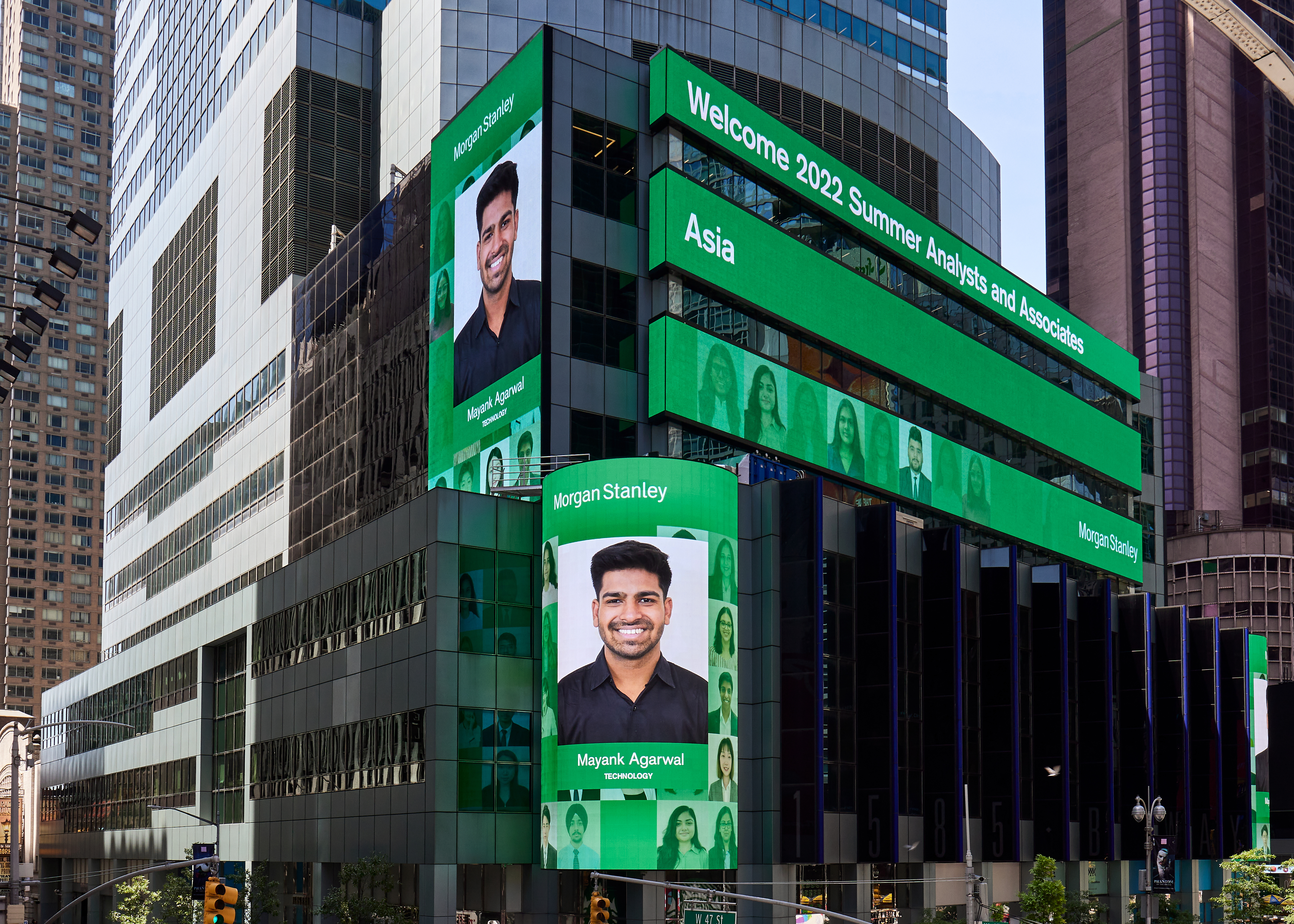 Mayank Agarwal featured on Times Square New York
